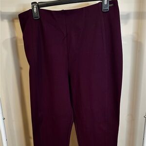 Burgundy leggings